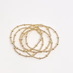 June Gold Fluted Bracelet - S119