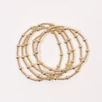 June Gold Fluted Bracelet - S119