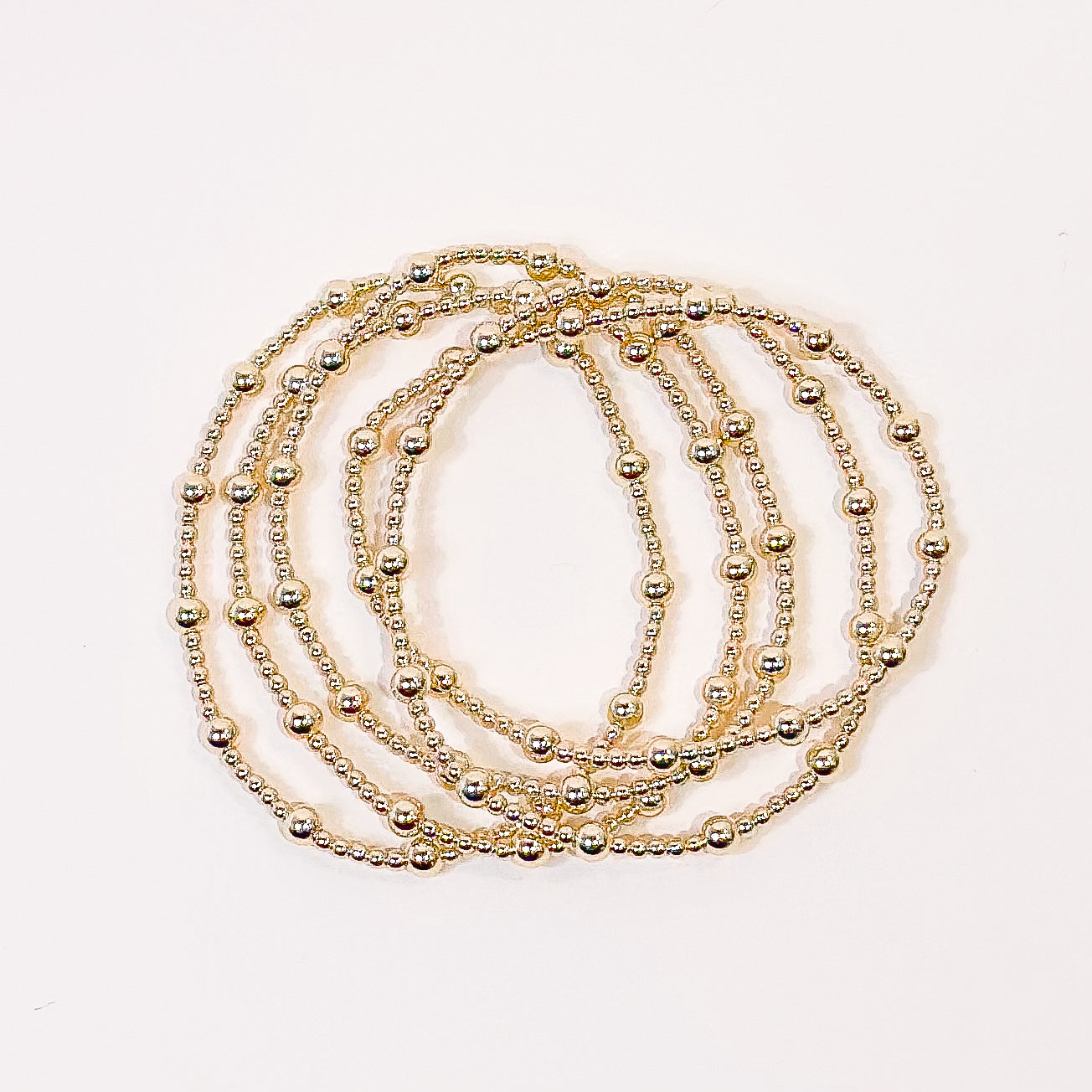 June Gold Fluted Bracelet - S119