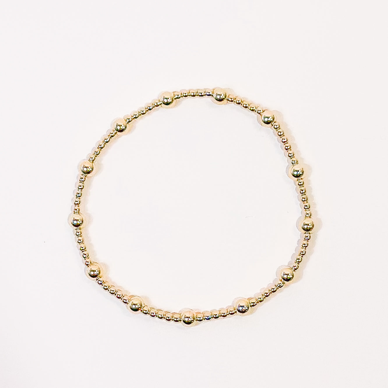 June Gold Fluted Bracelet - S119