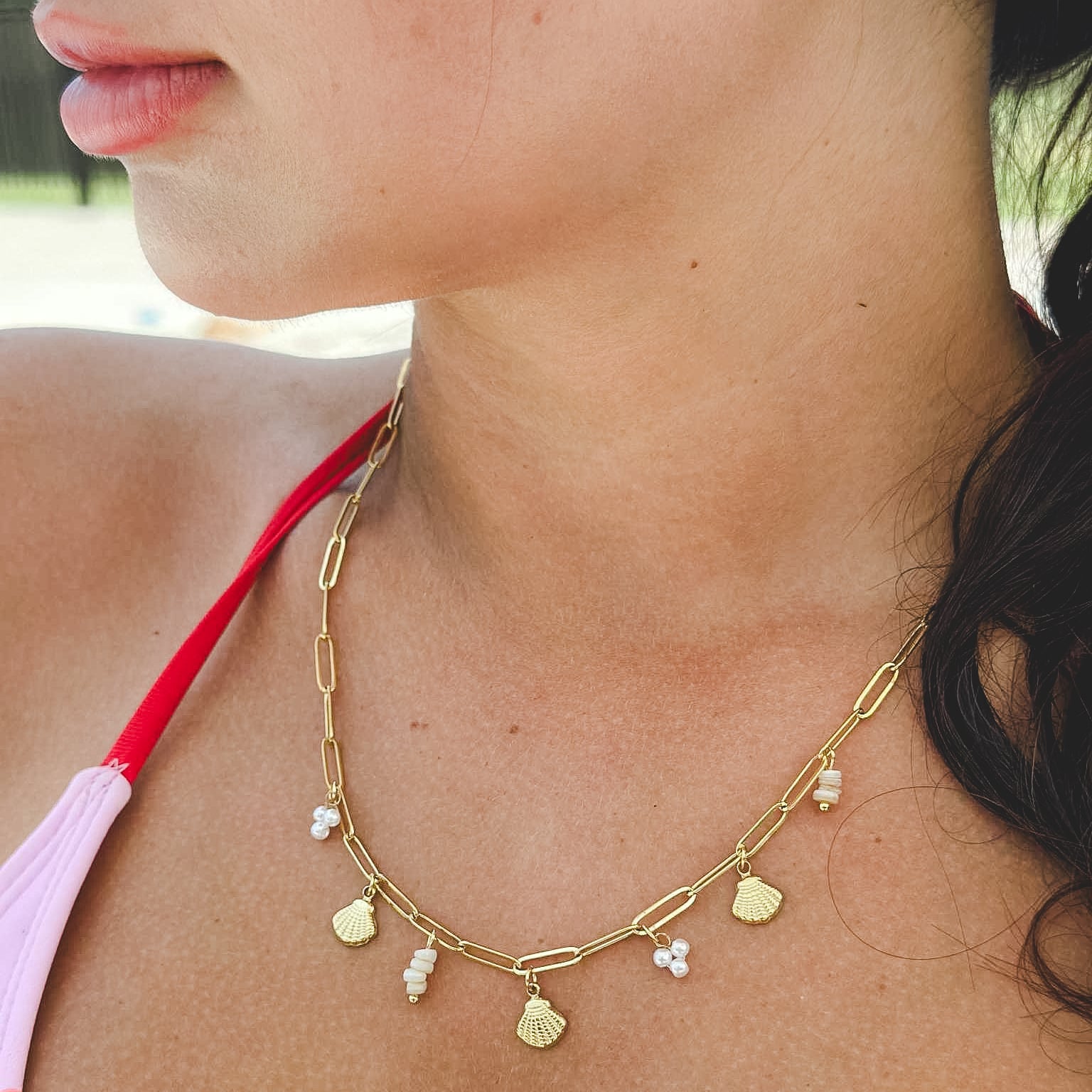 Shoreline Shine Charm Necklace - N47