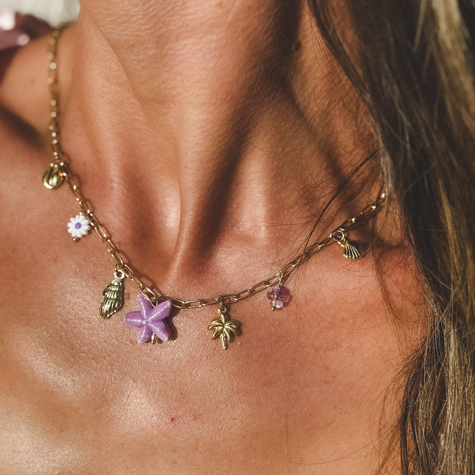 Seashell Soul Charm Necklace - N44