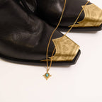 Turquoise Compass Charm - C183