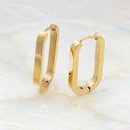 Oval Huggie Earrings - E109