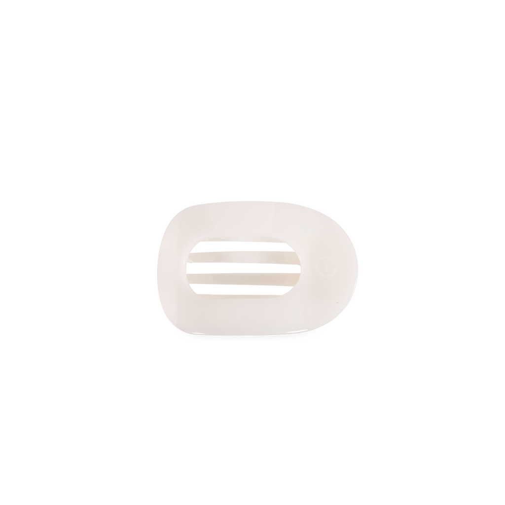 Coconut White | Tiny | Flat Round Clip