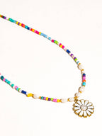 Freshwater Pearl & Colorful Bead Necklace - N58