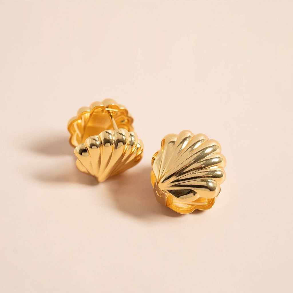 Shell Huggie Earrings: E67