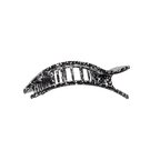 Study Session Medium Flat Rectangle Hair Clip