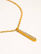Diamond Line Necklace - N77