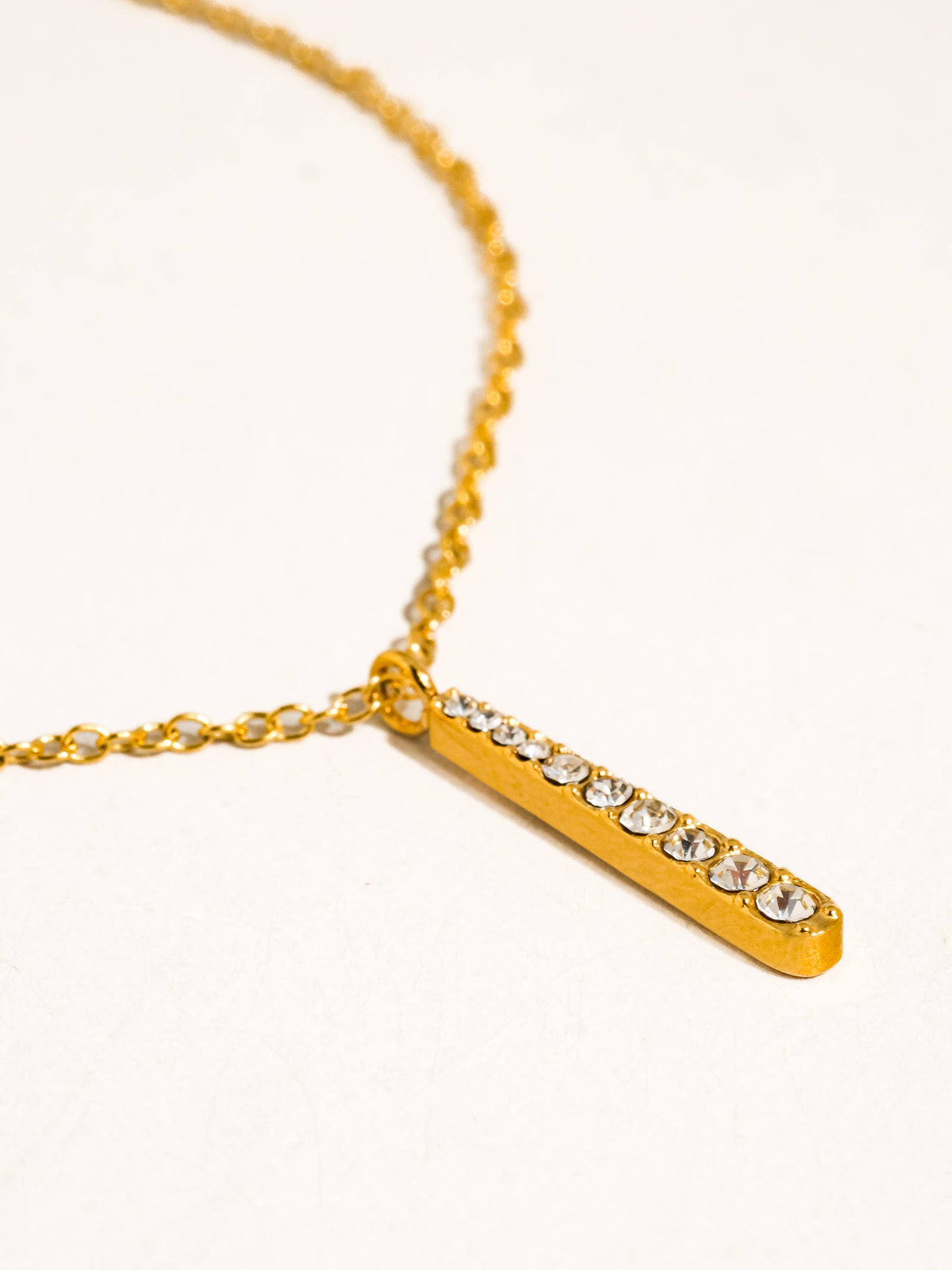 Diamond Line Necklace - N77