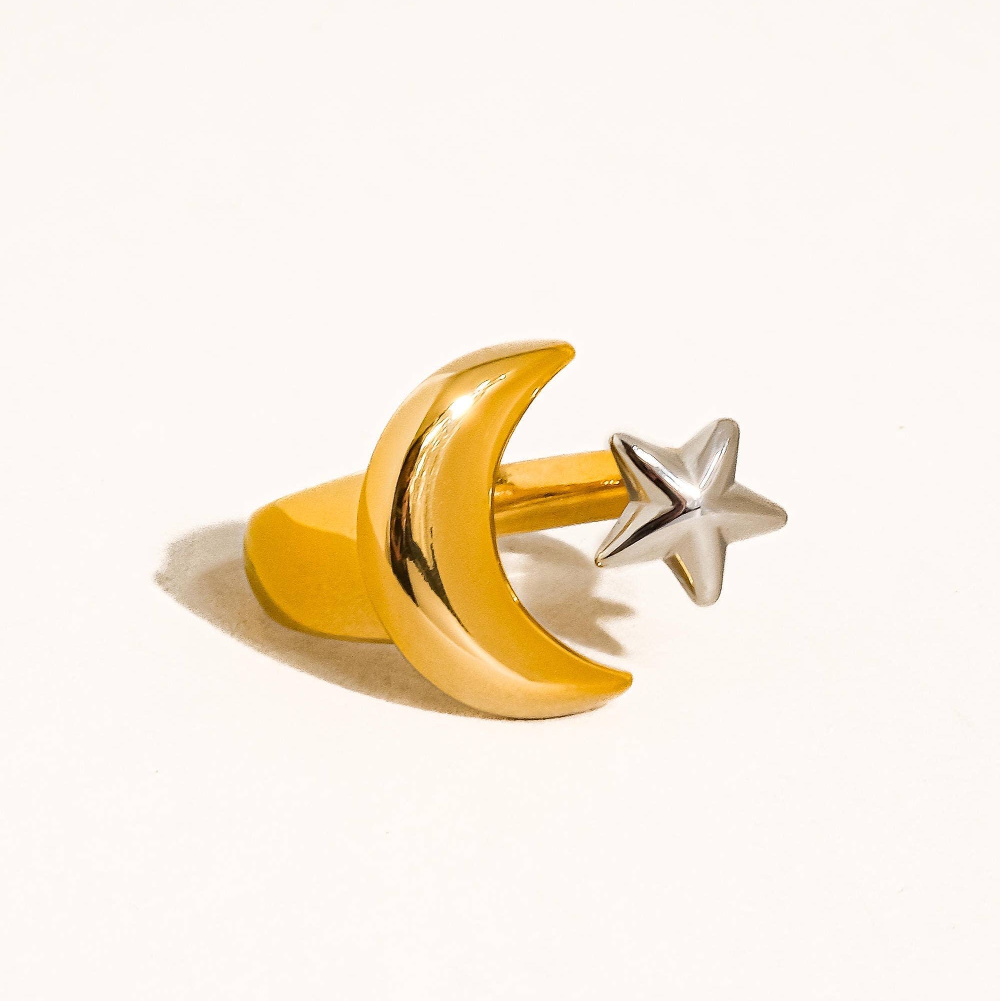 The Ellee Star and Moon Ring: A68