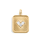 Stone Heart Charm - C157