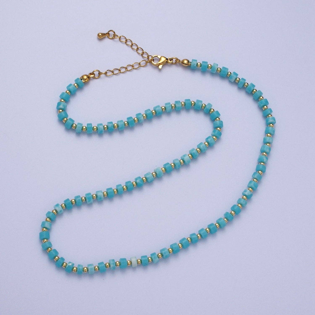 Ocean Drift Natural Gemstone Necklace - N67