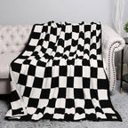 Checkerboard Patterned Throw Blanket: FC5