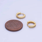 Summer Golden Mini Huggie Earrings  - E13