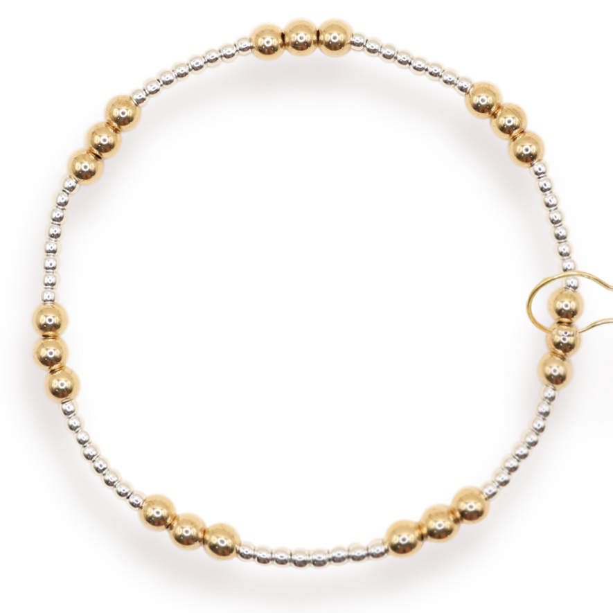 ILY Bracelet in Silver with Gold - S170