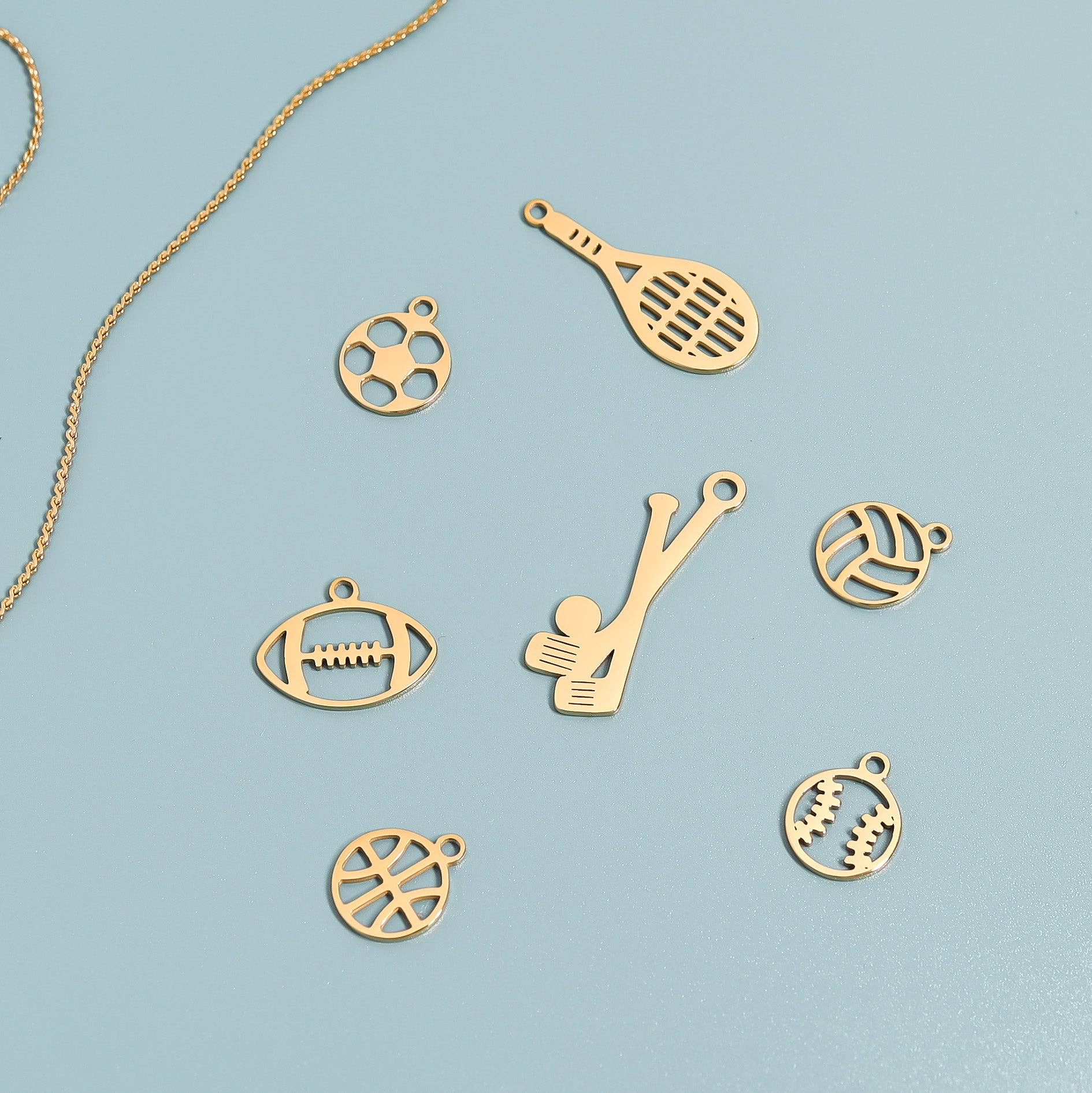 Football Small Charm - C152