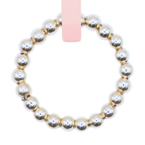 Lauren Beaded Band in Silver - B43