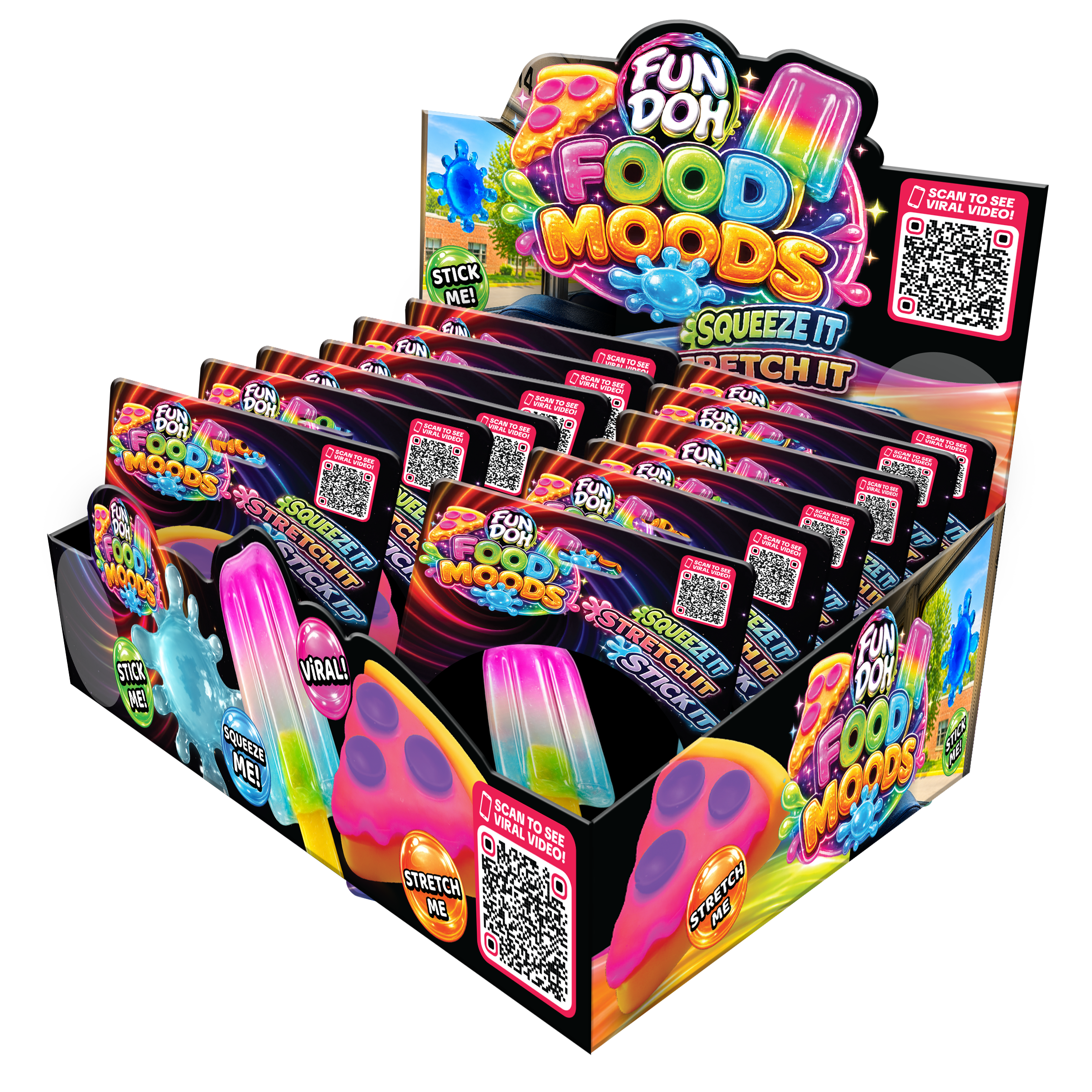 Fun Doh Food Moods Snack Attack Squishy Variety - FDSQU