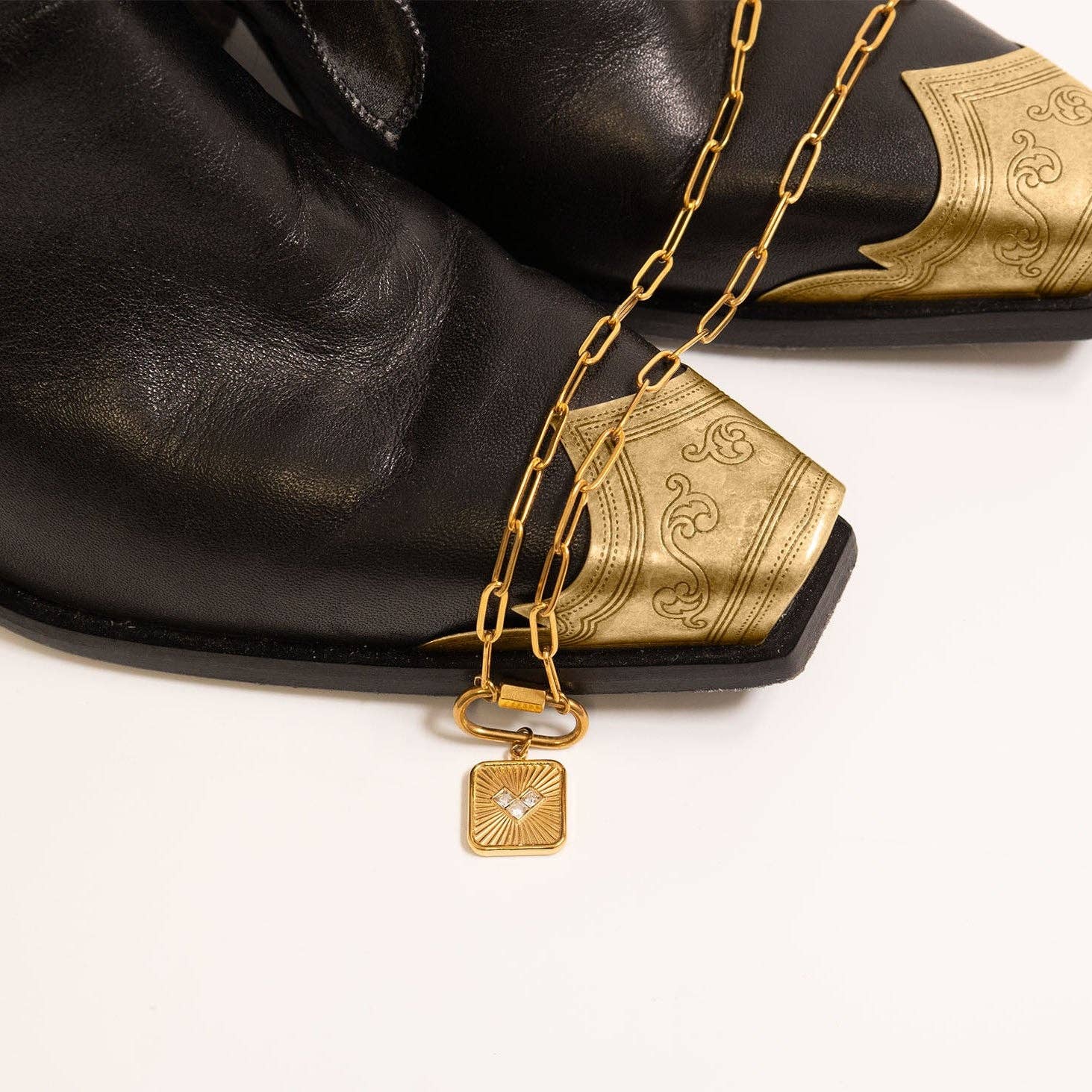 Stone Heart Charm - C157