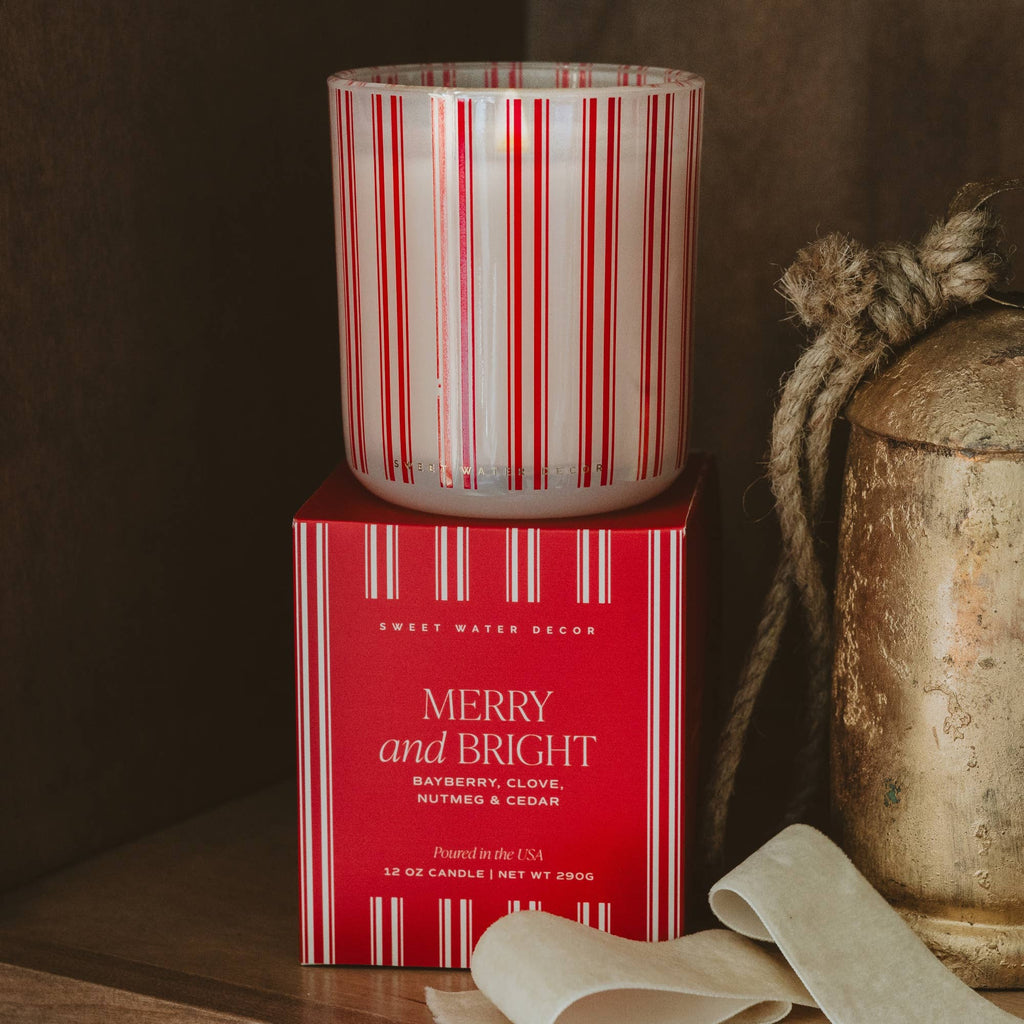 Merry and Bright 12 oz Boxed Soy Candle - CMB