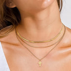 Layered Cross Necklace: N147