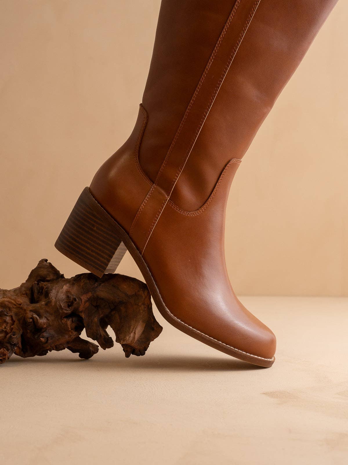 The Harriet | Brown Tall Riding Fall Boot: BROWN / 10