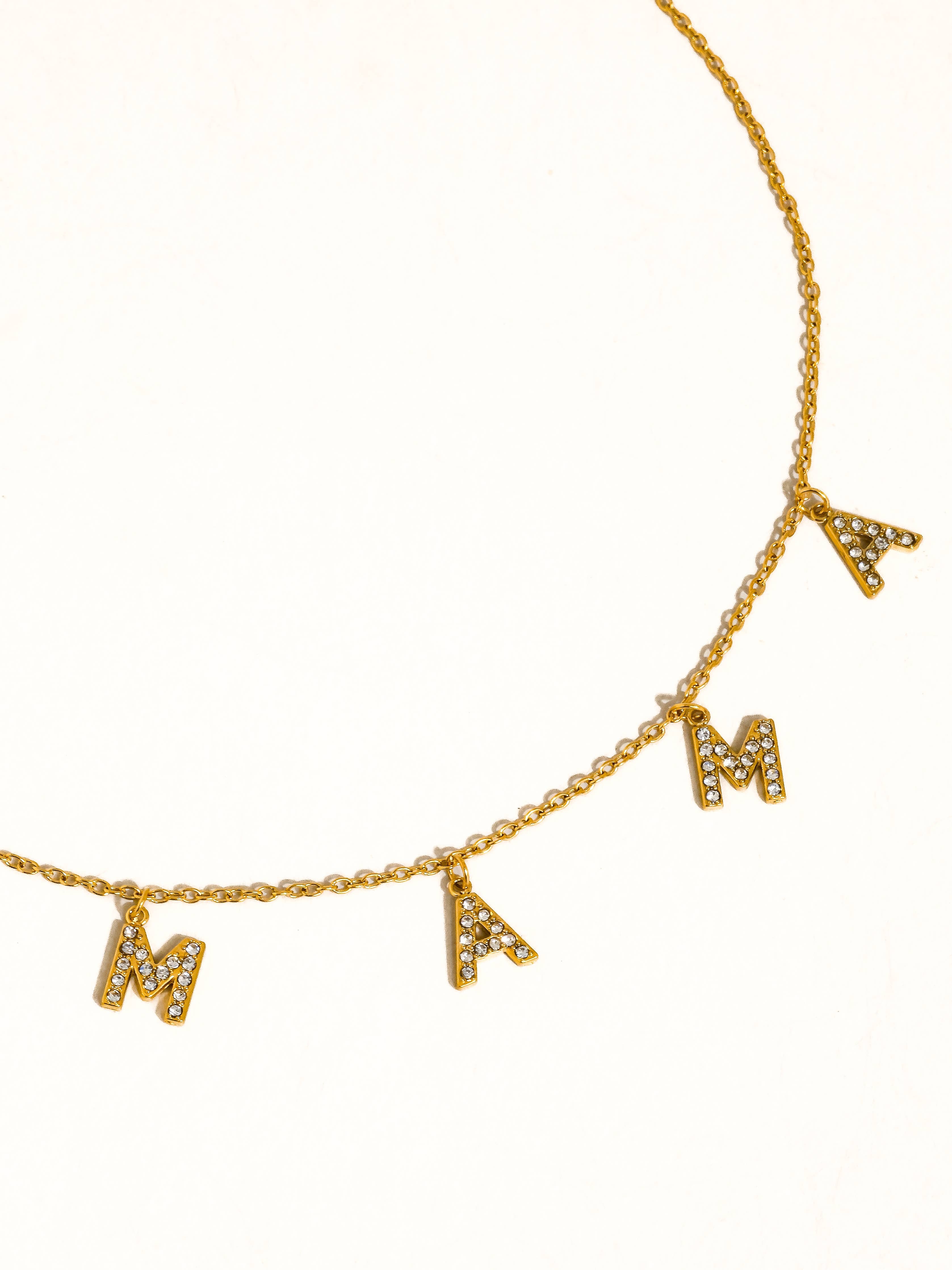 Mama Letter Necklace: N23
