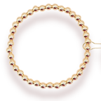 5MM Gold Beaded Bracelet - S109