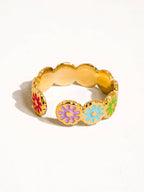 The Kam Floral Patterned Ring: A108
