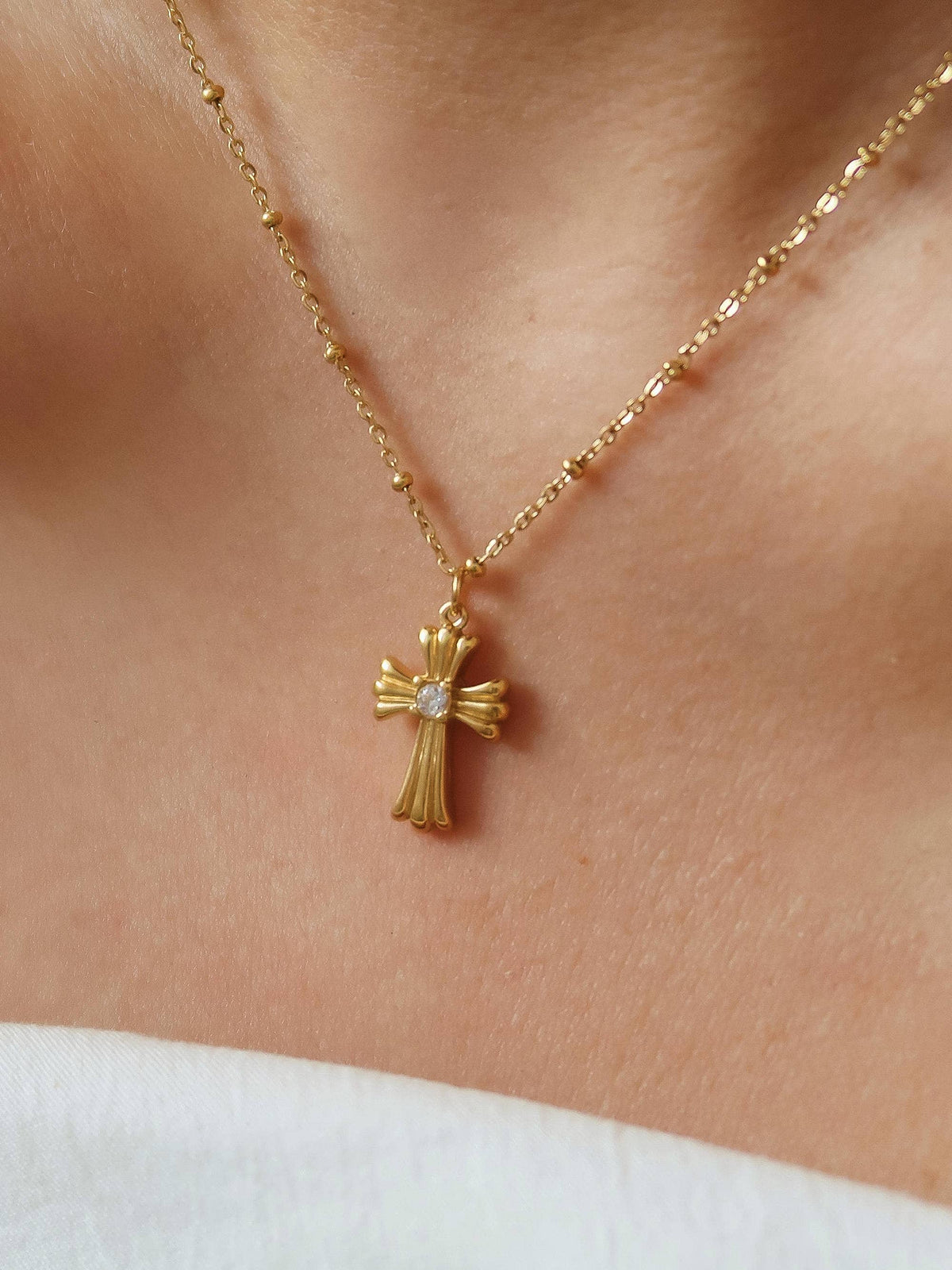 Piece Cross Necklace - N122