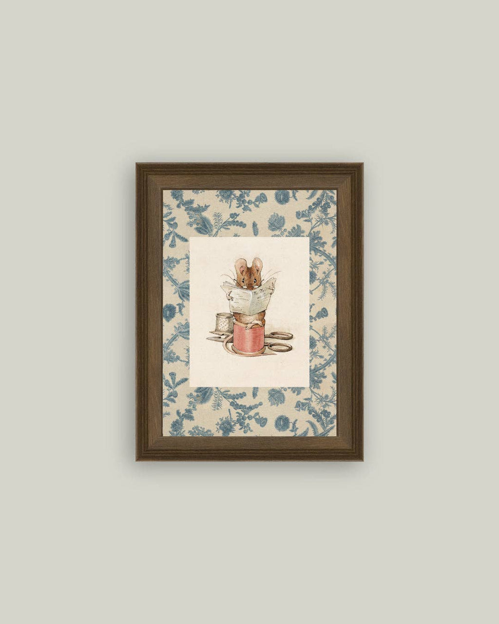 The Tailor of Gloucestor Framed Antique Art: 5x7