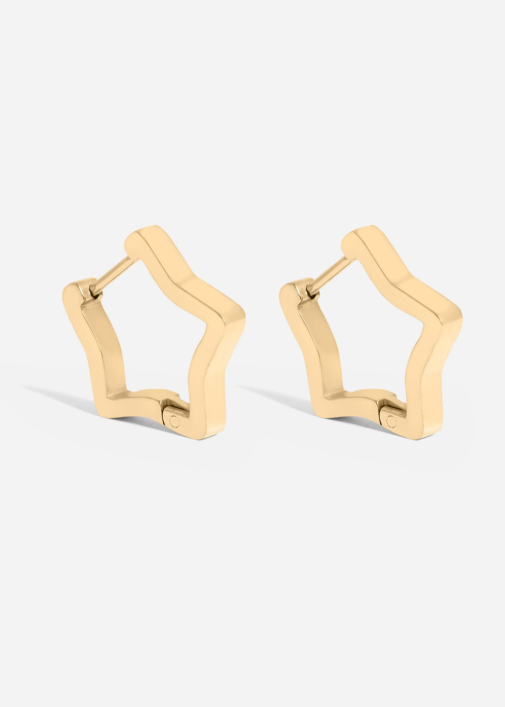 Golden Star Earrings - E115