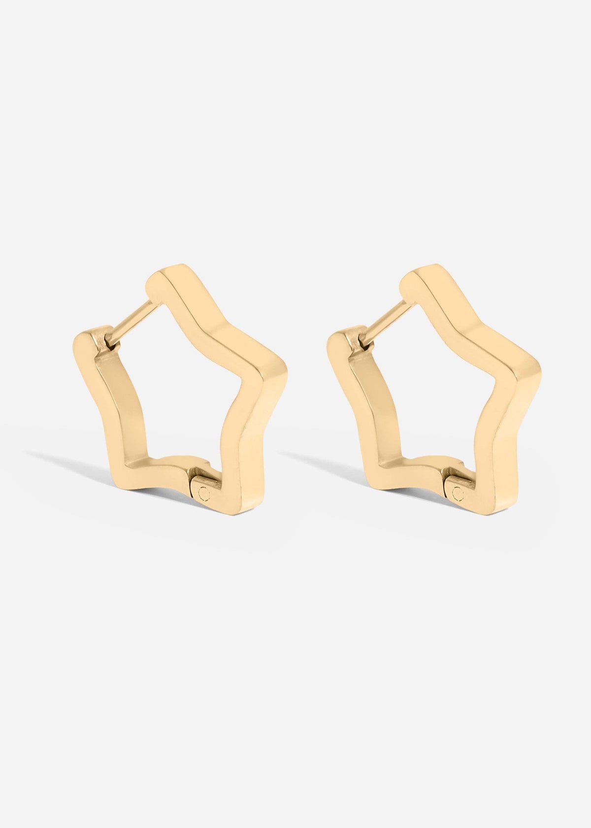Golden Star Earrings - E115