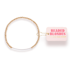 Bar Bracelet in Gold with Silver: Standard 6.75 Inch
