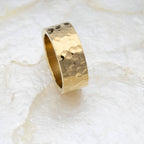 The Hadlie Hammered Statement Ring: A114