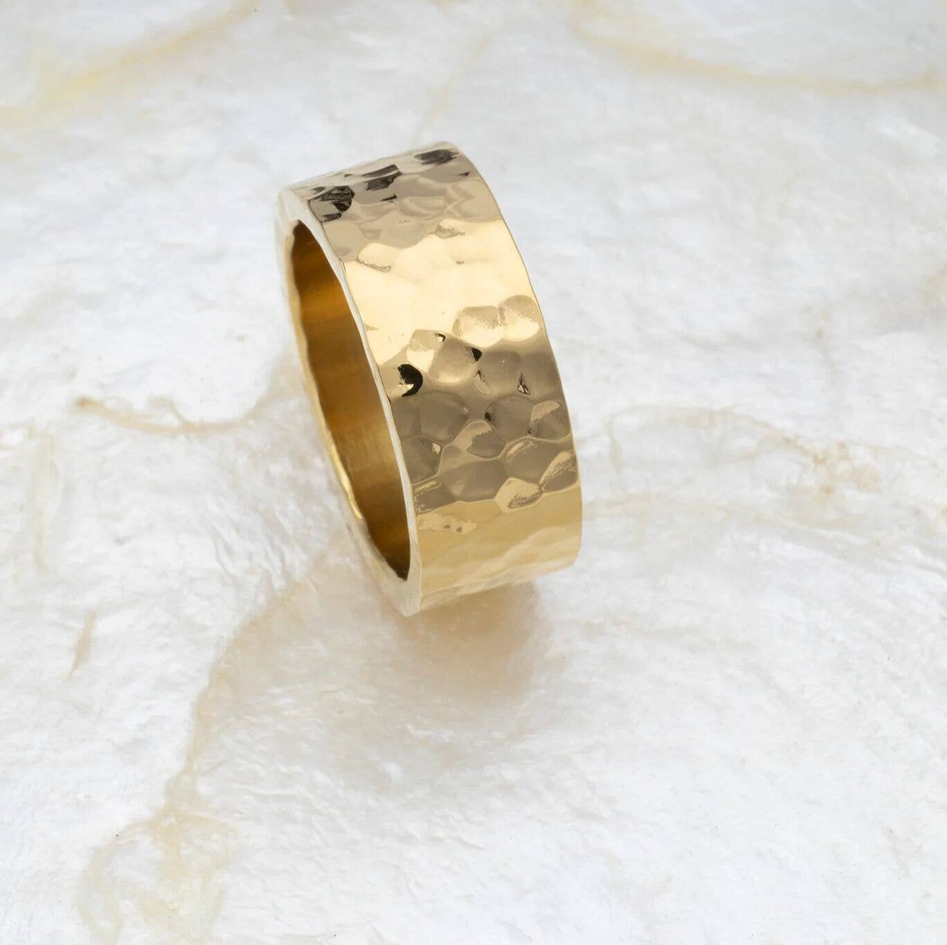 The Hadlie Hammered Statement Ring: A114