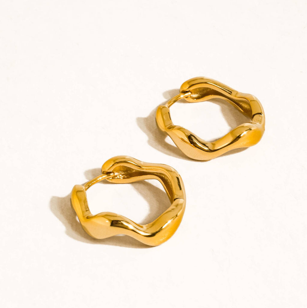 Golden Everyday Hoop Earrings - E100