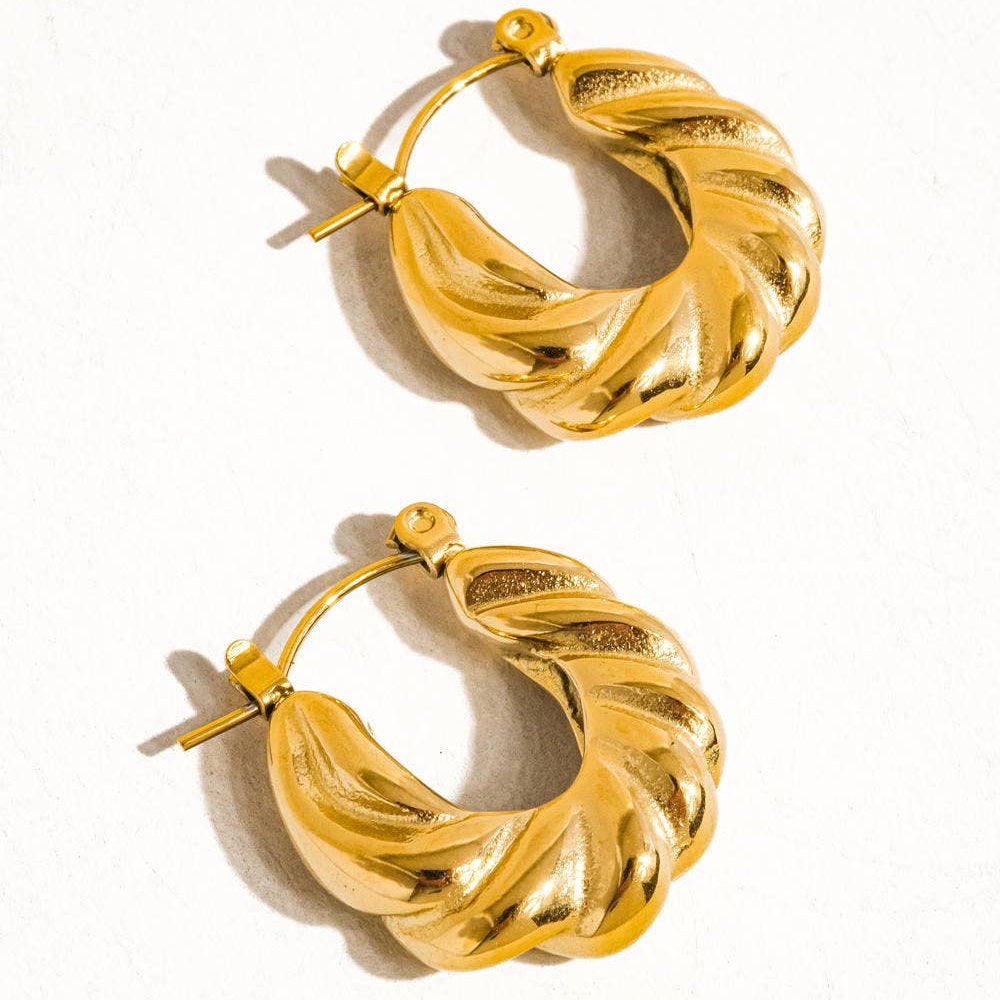 Braided Hoop Earrings - E54