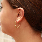 Heart Hoop Earrings: E71