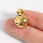 Gold Baseball Charm - C187