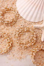 Palmer Fluted Bracelet in Pearl: Standard 6.75 Inch
