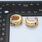 Sunbeam Sprinkle Hoop Earrings - E12