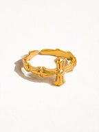 Ruth Vintage Adjustable Cross Ring - A32