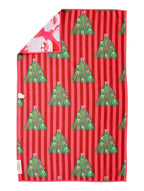 Merry Maker: Reversible Hand Towel: Pink / 19x29in