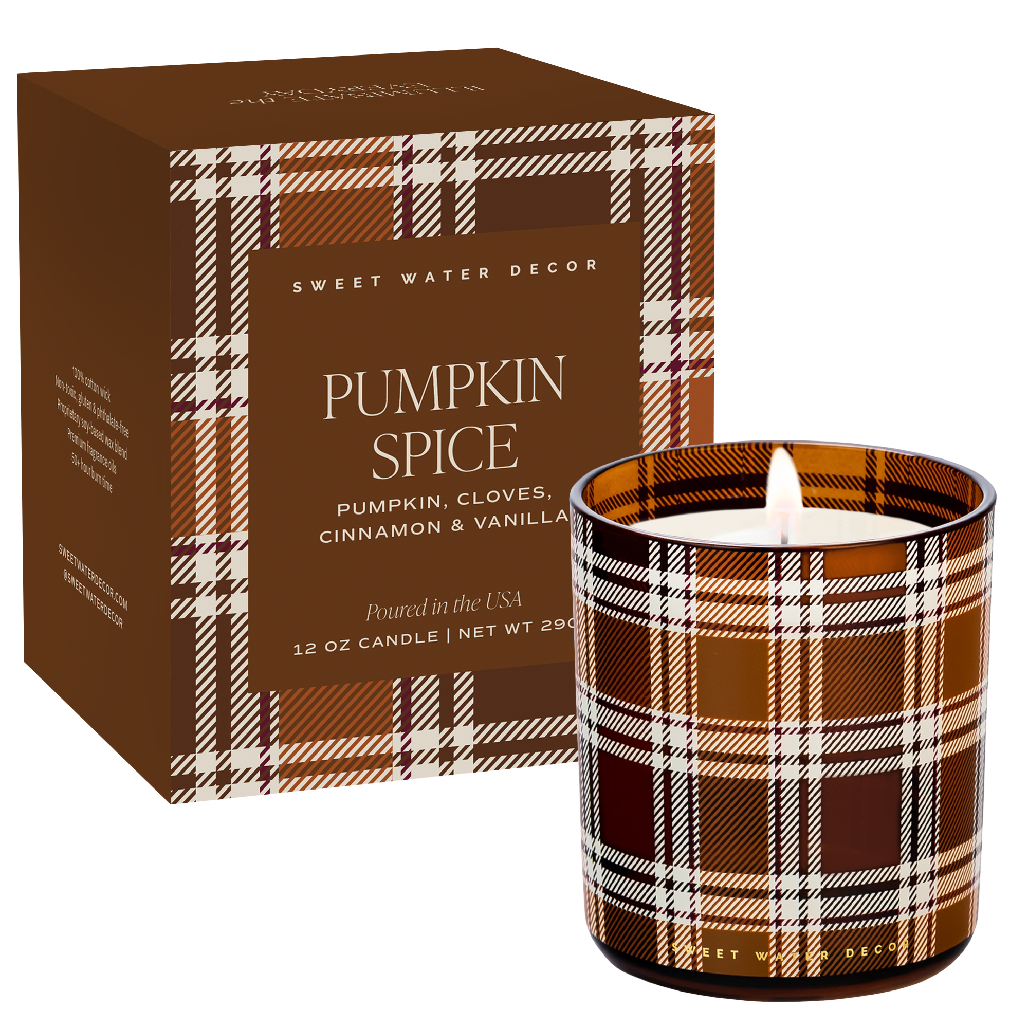 Pumpkin Spice 12 oz Boxed Soy Candle - CPS