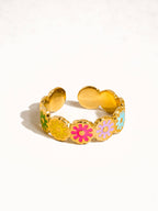 The Kam Floral Patterned Ring: A108