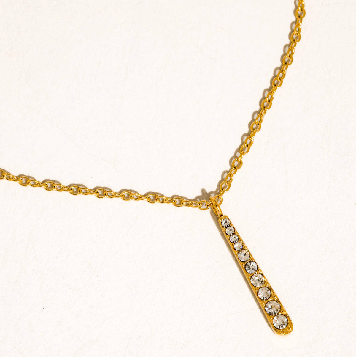 Diamond Line Necklace - N77