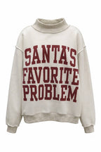Mock-Neck Pullover: Ash grey