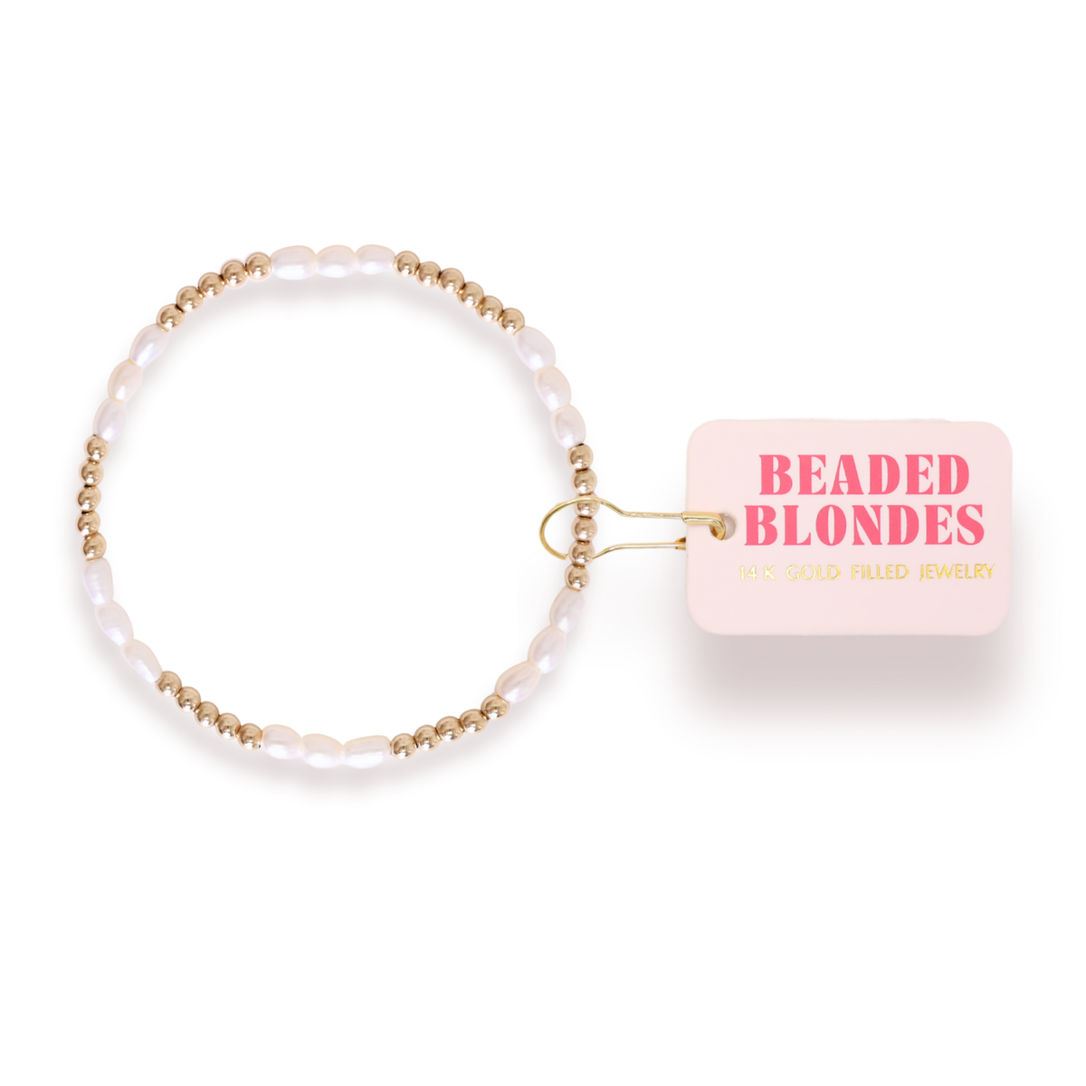 Alli Pearl Bracelet in Gold: Standard 6.75 Inch